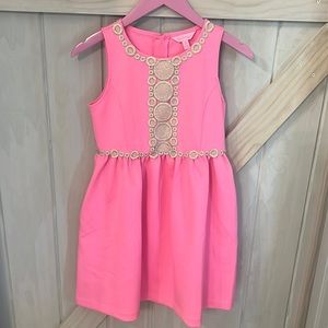 EUC bright pink dress, size 12-14